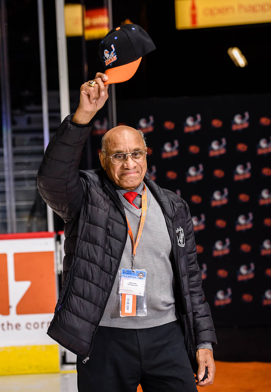 Celebrating Black History Month: Former San Diego Gulls winger Willie O'Ree  broke NHL color barrier