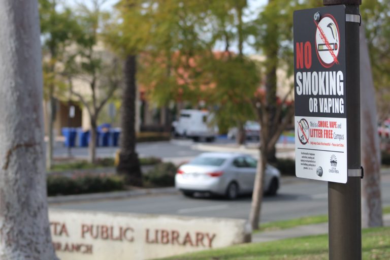 Signs that city wants to  sideline smoking abound