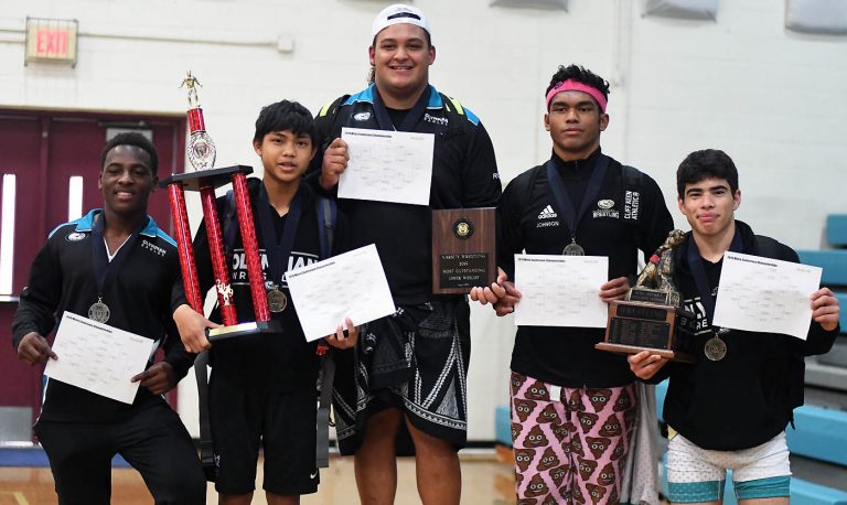 Eagles soar to third consecutive Metro Conference wrestling team title