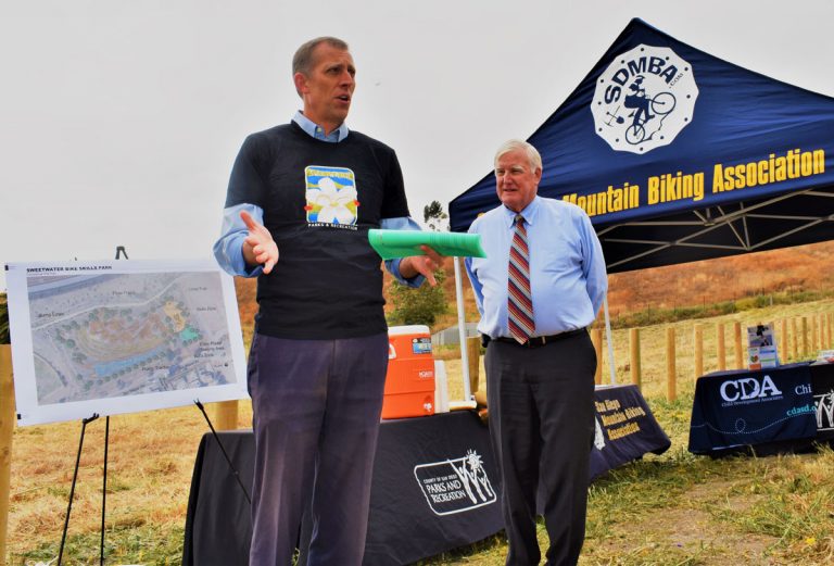Groundbreaking ceremony marks trail to new bike park