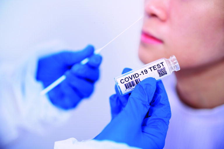 COVID case counts affected by at-home testing