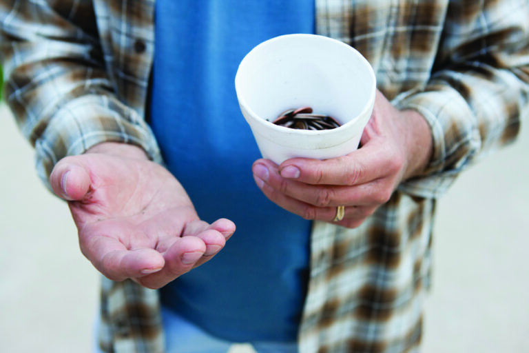 Network building outreach based on homeless experience
