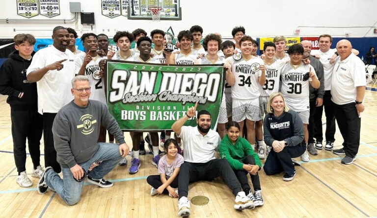 Knights out! Victory Christian Academy boys hoops       team claims San Diego Section Division III championship