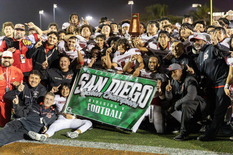 Red Devils taste from Division V CIF championship cup