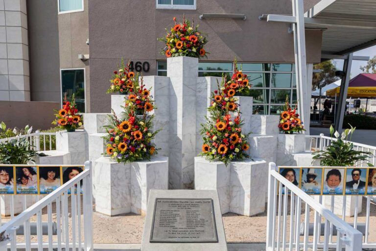 Education center pays tribute to mass shooting victims