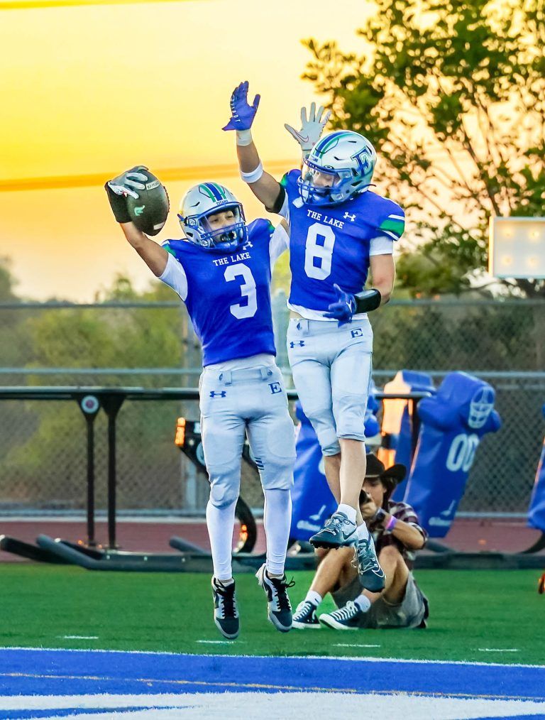 Titans boot Barons, 34-6, retain rivalry trophy for another year