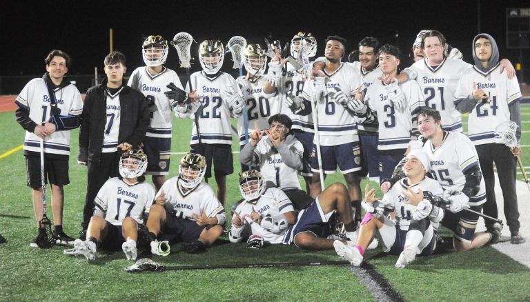 Boys lacrosse: Barons enter new era after massive graduation hit, pick up first win