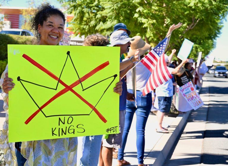Thousands of people rally against ‘Kings’ in national protest
