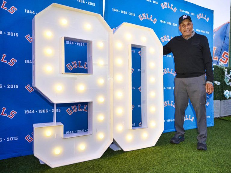 NHL legend Willie O’Ree honored by Gulls on his 90th birthday