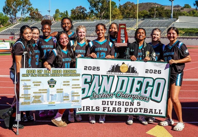 It’s a history-making repeat for Olympian in flag football finals