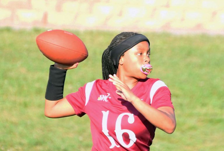 Women’s flag football debuts: A league of their own