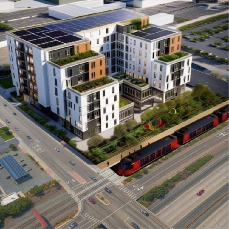 Plan for housing near trolley transit center on track
