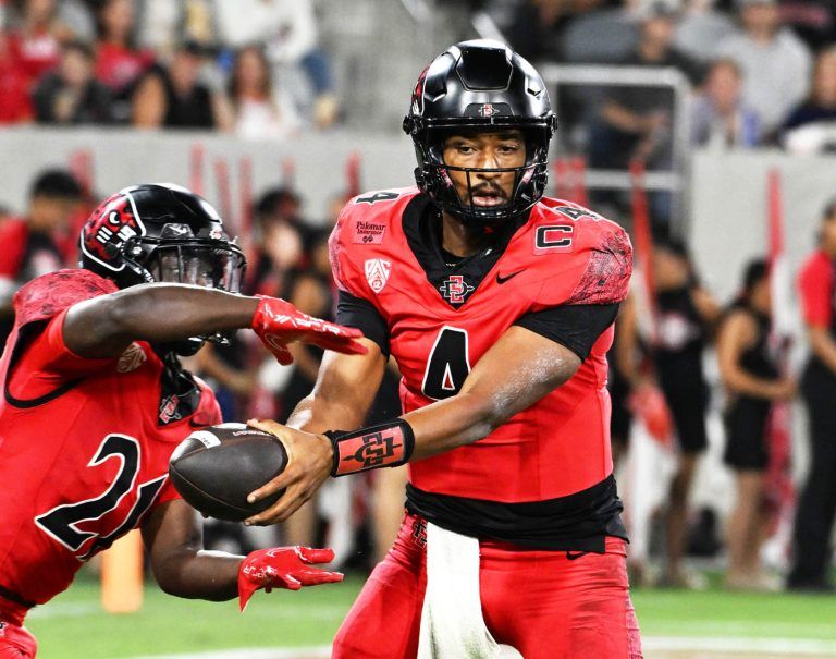 Pac-12 opener: SDSU Aztecs have questions at quarterback after 41-16 loss to Toledo